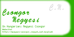 csongor megyesi business card